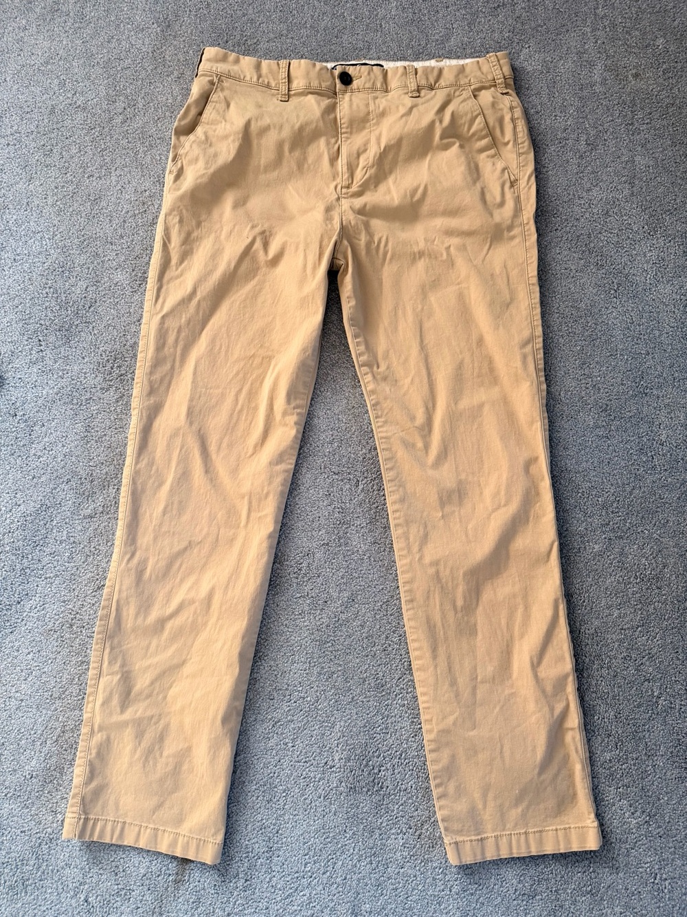 Hollister Epic Flex Khaki Chinos 36x34 Preppy Old Money Straight Leg
